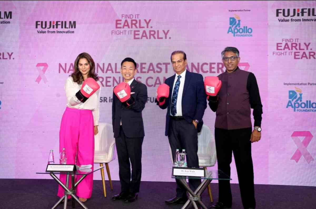FUJIFILM India, Breast Cancer Awareness, CSR Campaign, Upasana Kamineni Konidela, Apollo Hospitals, Apollo Foundation, Find It Early Fight It Early, Women's Health, Early Detection, Healthcare Technology, Community Engagement, Health Awareness India, Preventive Healthcare, Social Responsibility, India Health,