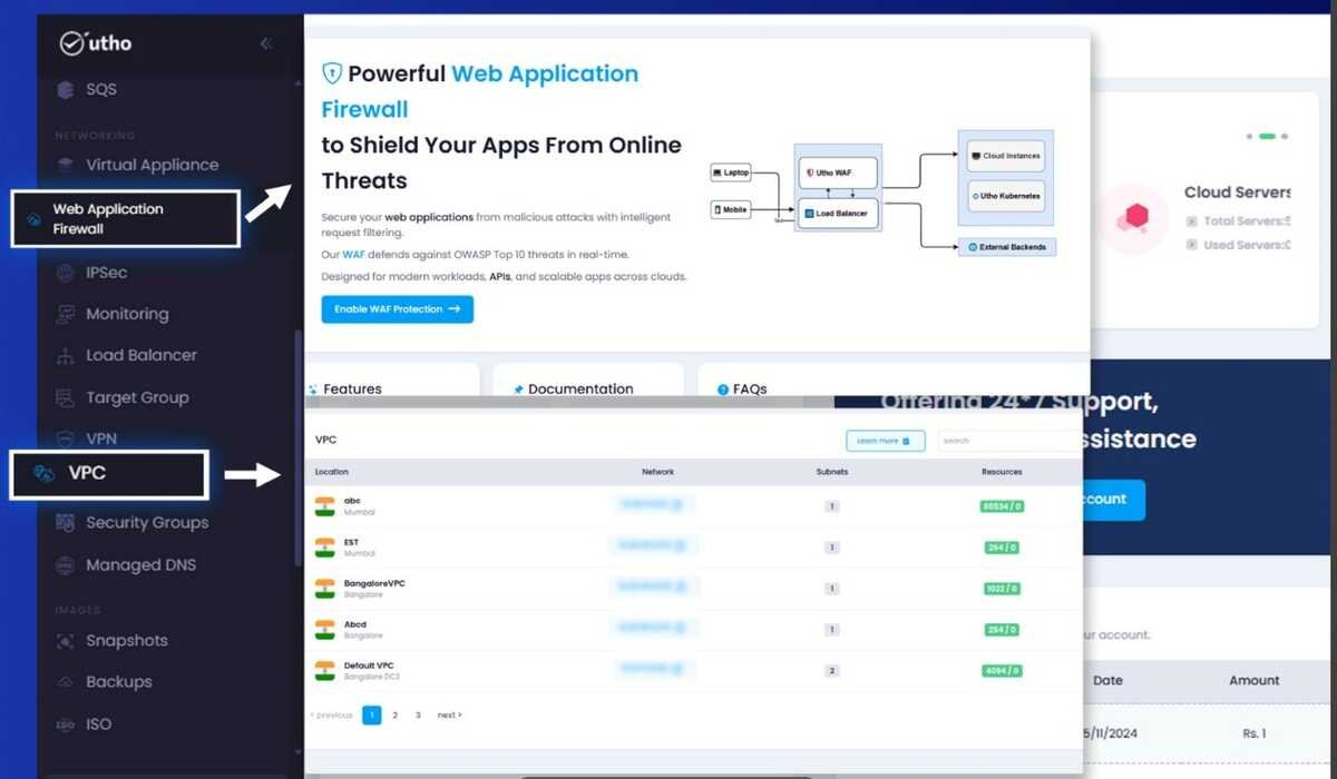 Indian Cloud, Cloud Provider, Hyperscalers, Cloud Migration, Cost-Effective Cloud, Secure Cloud, Enterprise Cloud, Utho Cloud, Bharat's Cloud, Made in India, Virtual Private Cloud ,VPC, Web Application Firewall ,WAF, Network Control, Cybersecurity, Downtime-Free Migration, Architecture Compatibility, Cost Savings, Integrated Security, Data Sovereignty, Startups, Enterprises, Digital-Native Companies, Government Organizations,