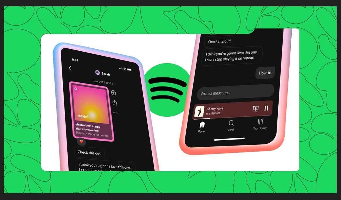 Spotify,Spotify DMs, Spotify direct messages, Spotify new feature, Spotify chat, share music on Spotify