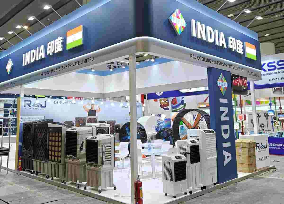 Raj Cooling Systems, Canton Fair, air coolers, Boxer Fans, evaporative cooling, new product launch, Guangzhou, China, trade fair, industrial cooling